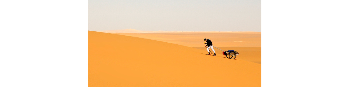 Stefano Miglietti, runner estremo nel Gran Mare di Sabbia (Egitto 2006)