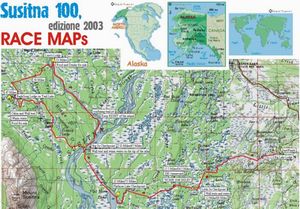 Susitna 100 - Race Map