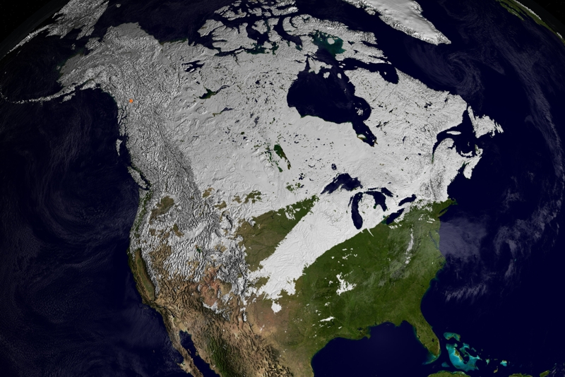 Satellite Map Canada
